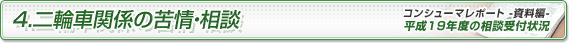 4．二輪車関係の苦情・相談