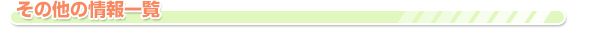 その他の情報一覧