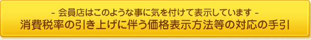 消費税率の引き上げに伴う価格表示方法等の対応の手引