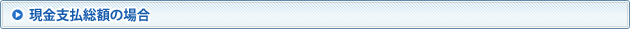 現金支払総額の場合